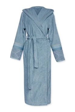 Bademantel Soft Zellige Blau/Grau