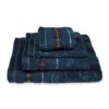 Badetuch Jasmin Jacquard Dunkelblau 55x100cm