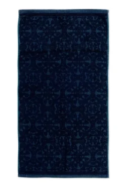 Badetuch Set/3 Tile de Pip Dunkelblau 55x100 cm