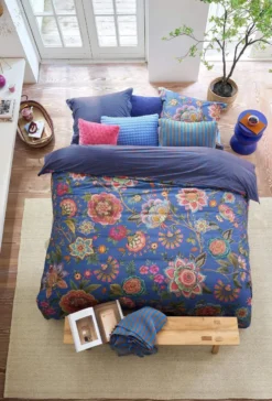 Bettbezugsset Bombay Bold Dunkelblau