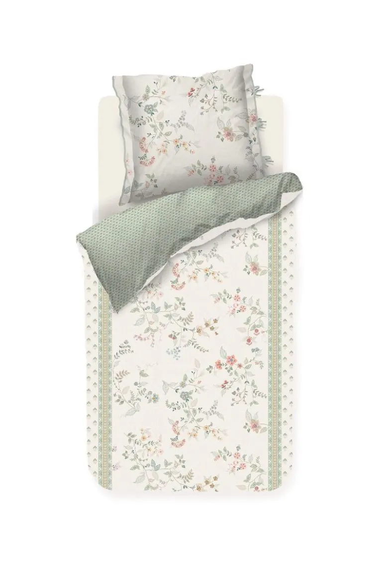 Bettbezugsset Kili Flower Weiss