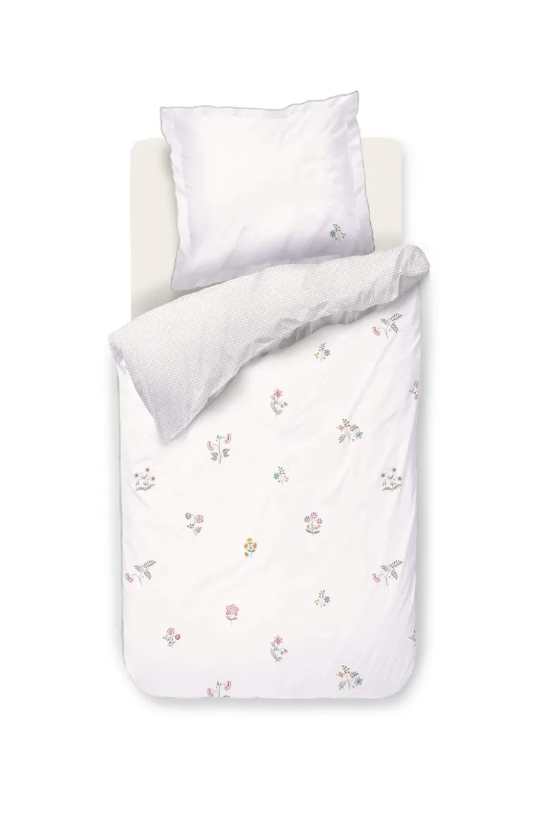 Bettbezugsset Mughal Flower Gebrochen Weiß