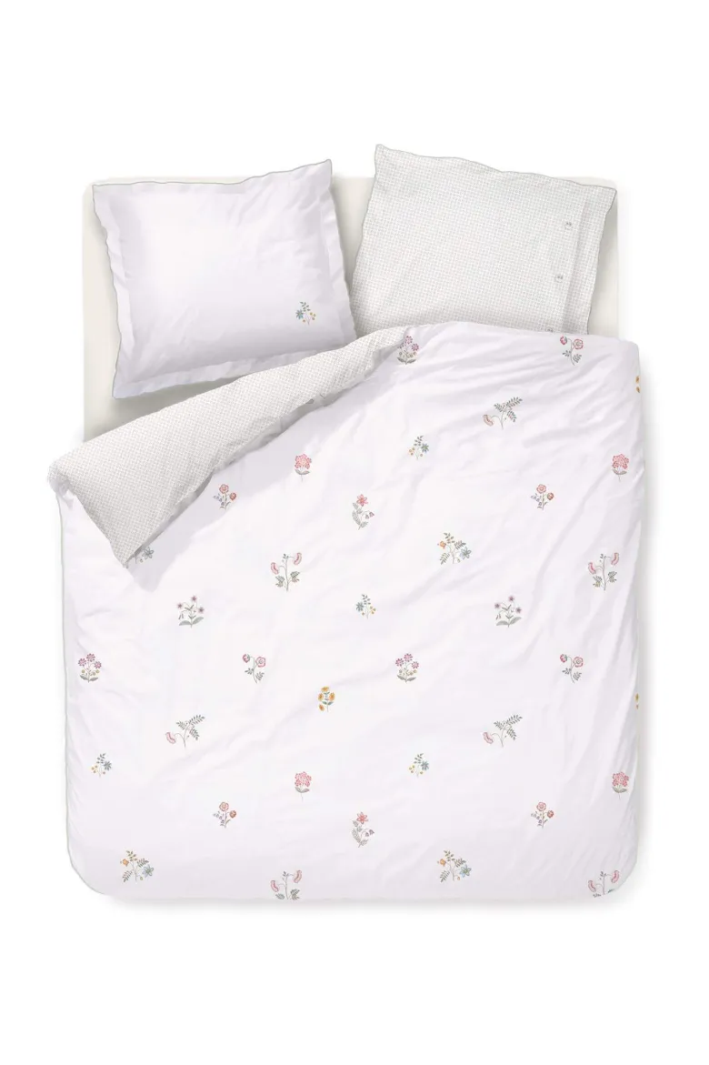 Bettbezugsset Mughal Flower Gebrochen Weiß
