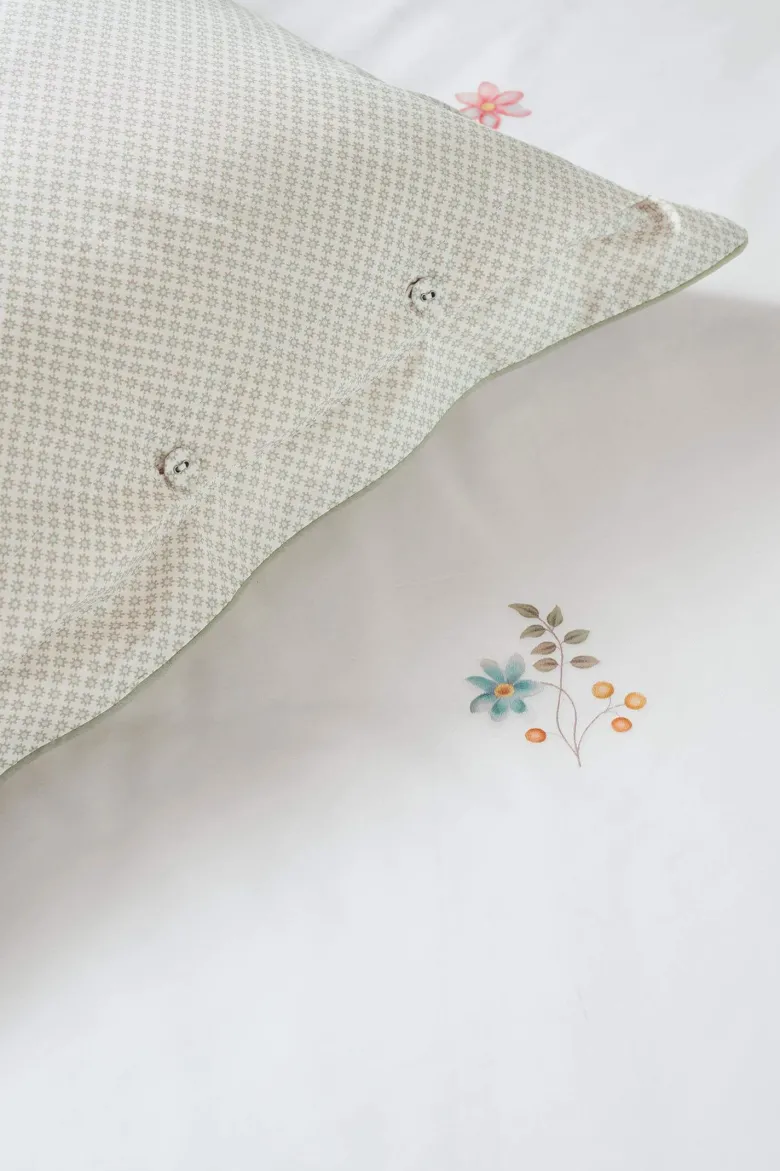 Bettbezugsset Mughal Flower Gebrochen Weiß