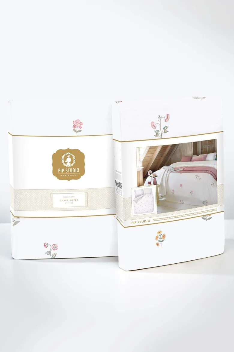 Bettbezugsset Mughal Flower Gebrochen Weiß