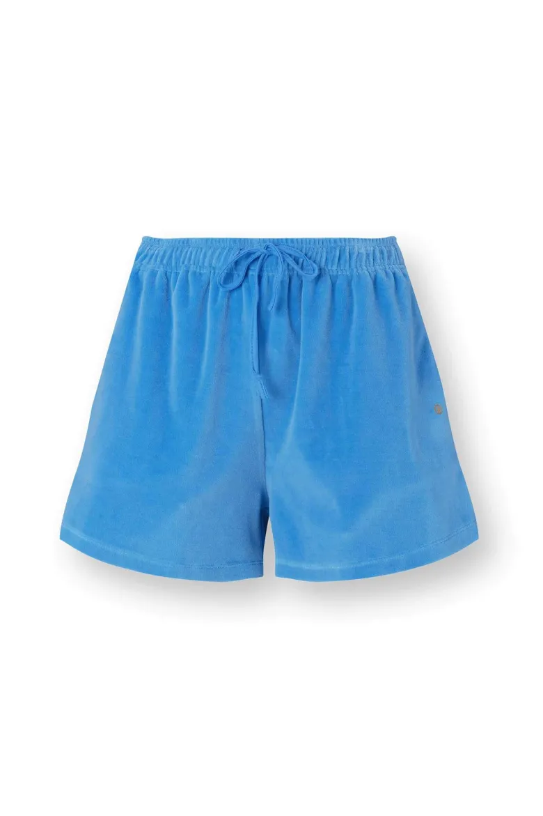 Bisou Kurze Hose Velvet Blau