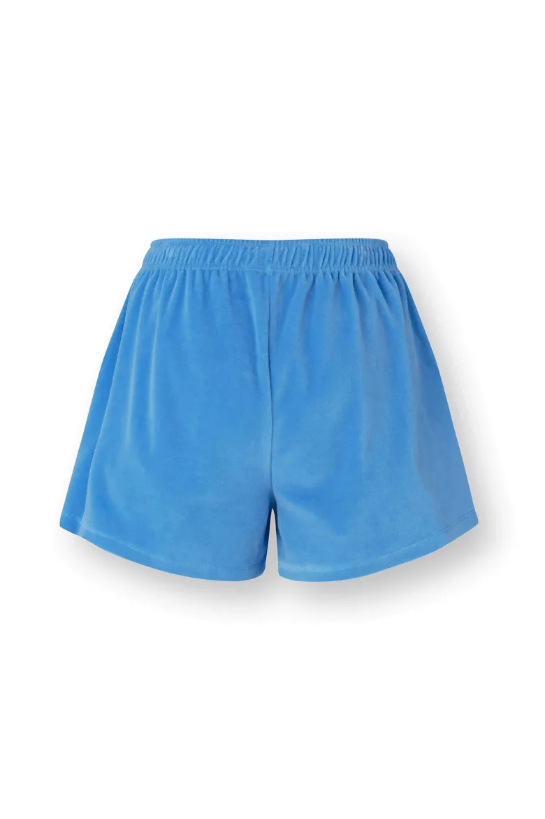 Bisou Kurze Hose Velvet Blau