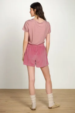 Bisou Kurze Hose Velvet Rosa