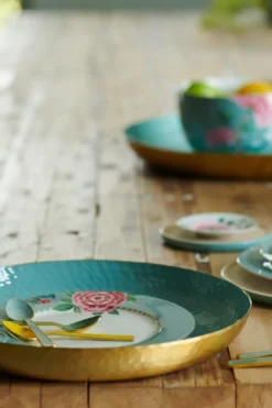 Blushing Birds Essteller 26,5 cm blau