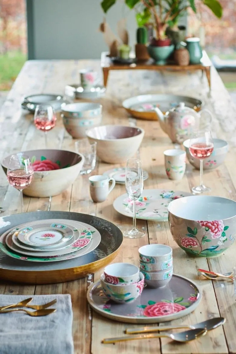 Blushing Birds Frühstücksteller Khaki 21 cm