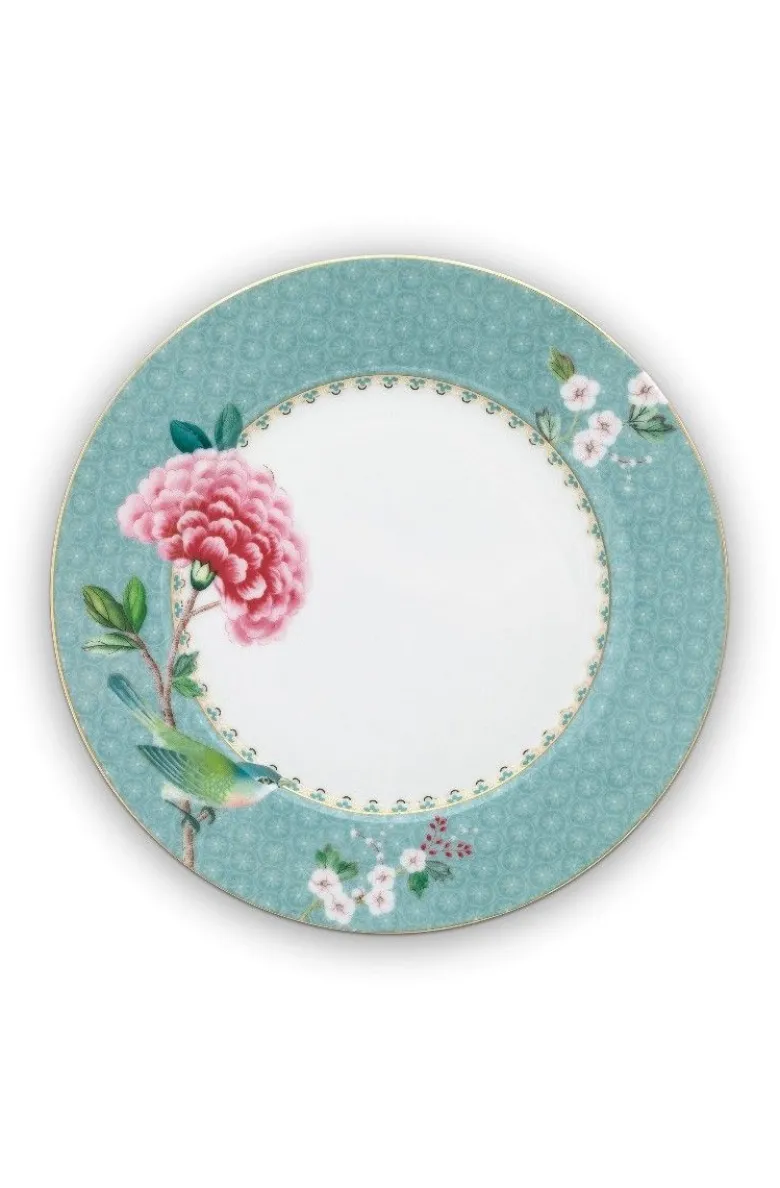 Blushing Birds Frühstücksteller 21 cm blau