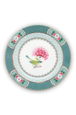 Blushing Birds Gebäckteller blau 17 cm