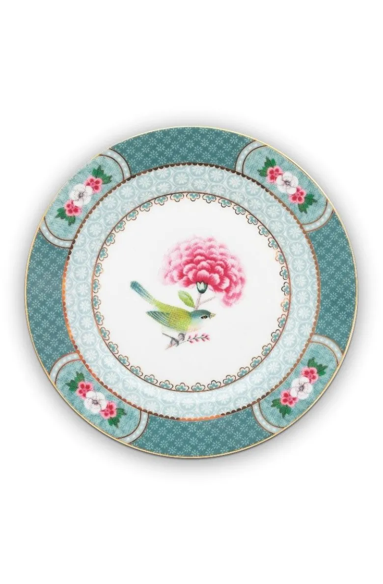 Blushing Birds Gebäckteller blau 17 cm