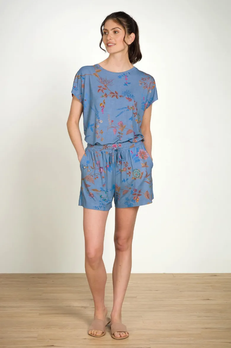 Bob Kurze Hose Bodhi Flower Blau