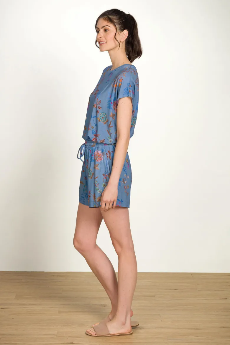 Bob Kurze Hose Bodhi Flower Blau