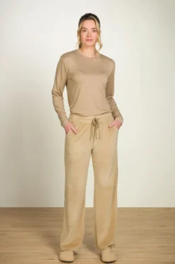 Britta Lange Hose Velvet Beige