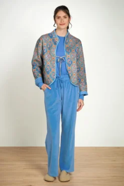 Britta Lange Hose Velvet Blau