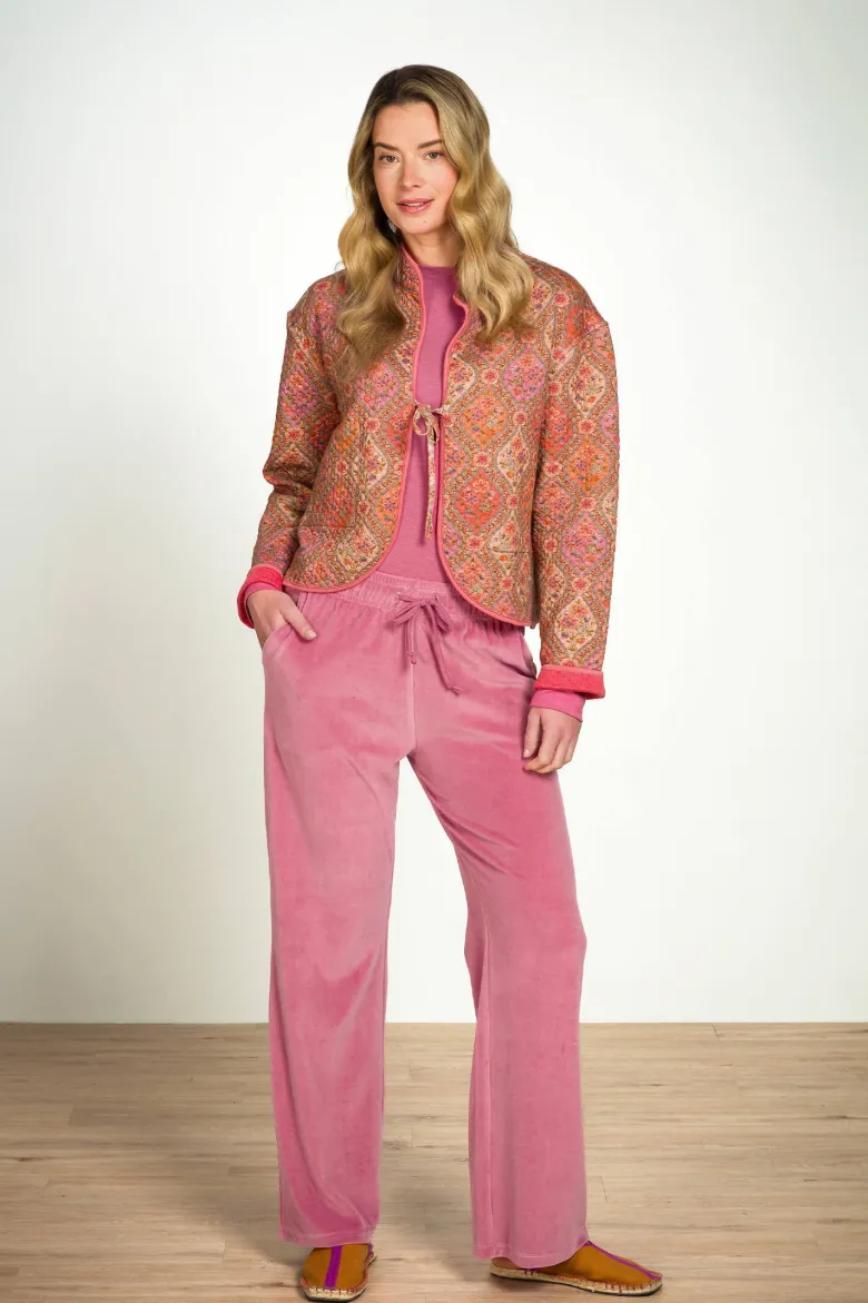Britta Lange Hose Velvet Rosa