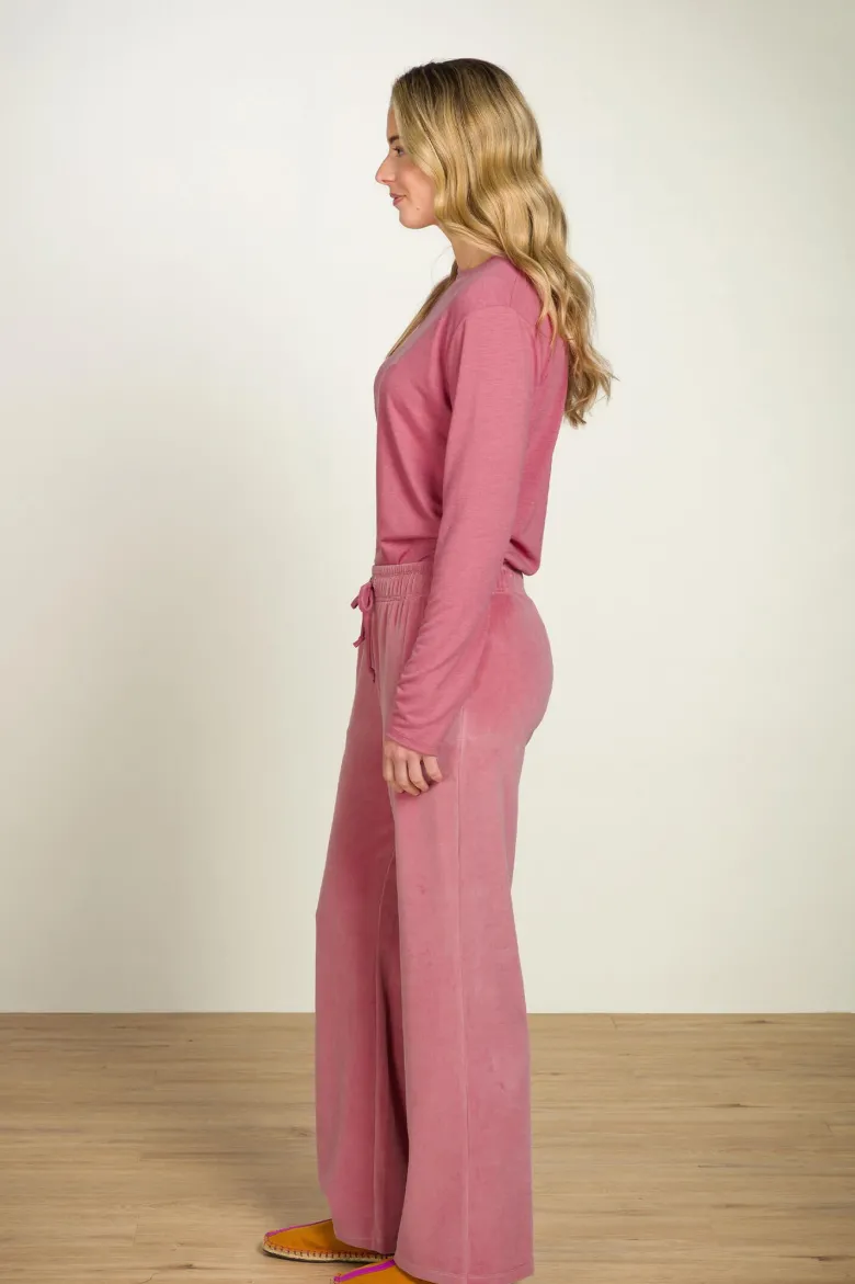 Britta Lange Hose Velvet Rosa