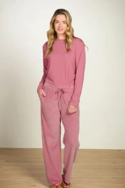 Britta Lange Hose Velvet Rosa