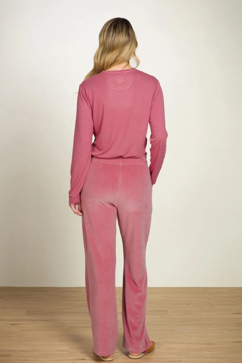 Britta Lange Hose Velvet Rosa
