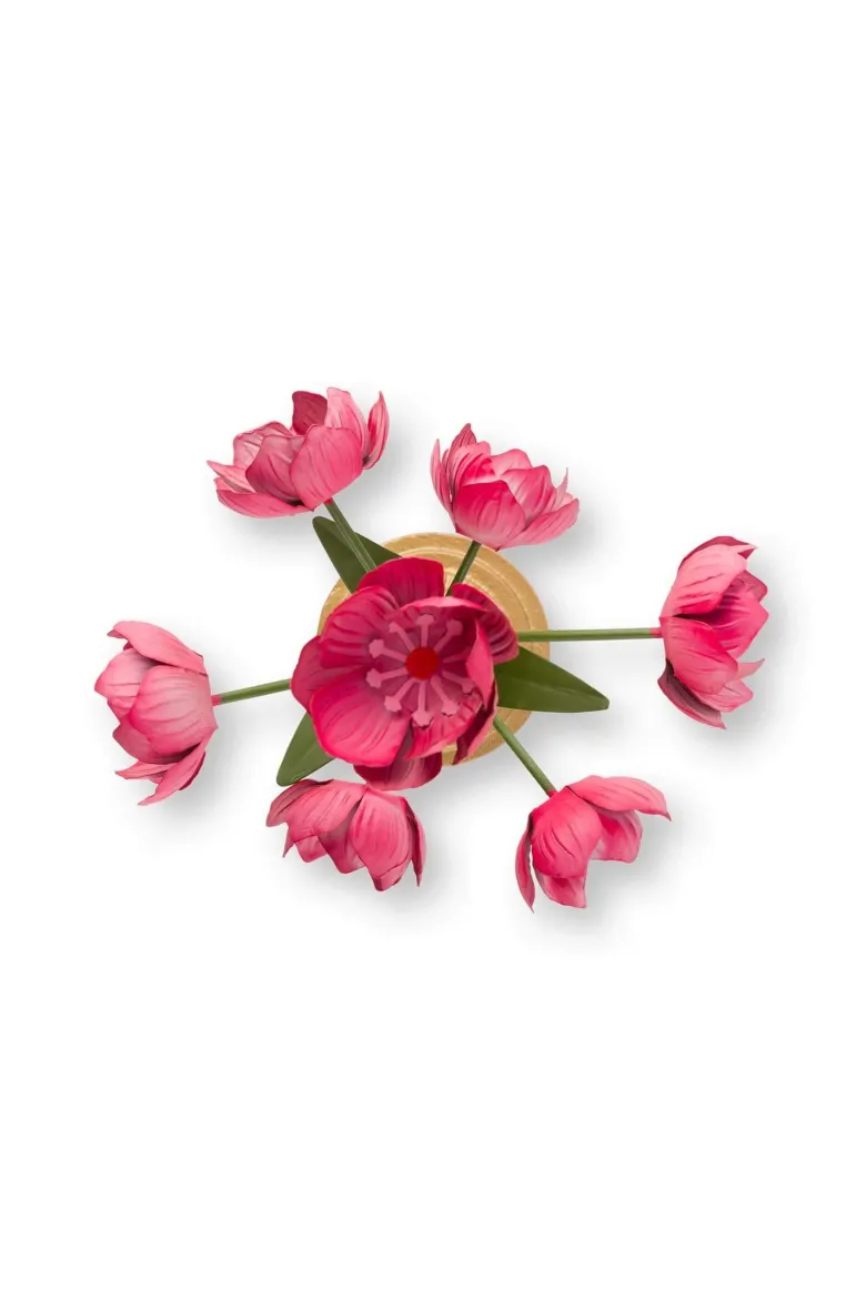 Deko Blume Metall Rosa 36cm