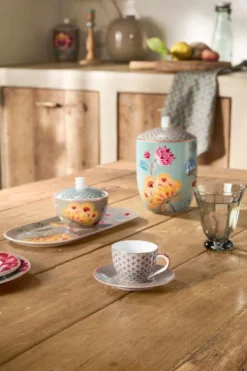 Espresso Tasse & Untertasse Blooming Tales Khaki 120ml