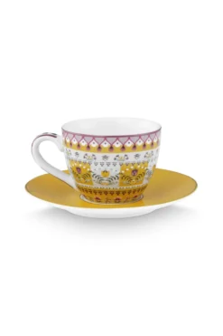 Espresso Tasse & Untertasse Lily&Lotus Moon Delight Gelb 120ml