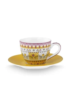 Espresso Tasse & Untertasse Lily&Lotus Moon Delight Gelb 120ml