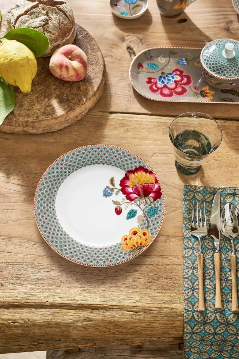 Essteller Blooming Tales Blau 26.5cm
