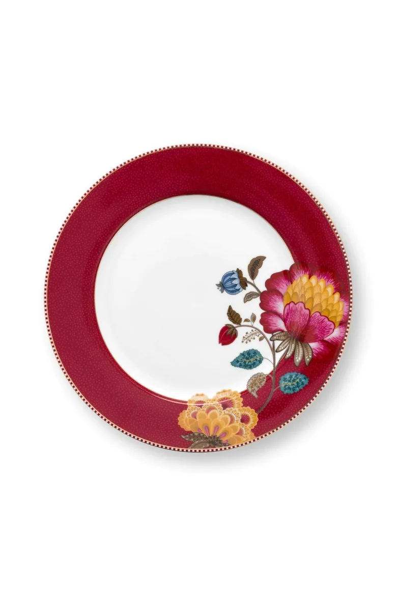 Essteller Blooming Tales Dunkelrot 26.5cm