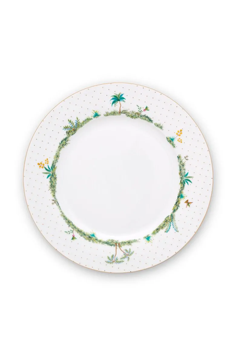 Essteller Jolie Punkte Gold Blau 26.5cm