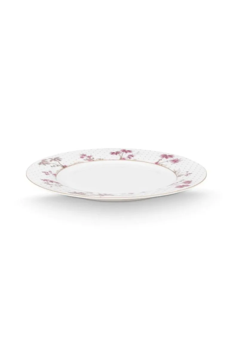 Essteller Jolie Punkte Gold Rosa 26.5cm