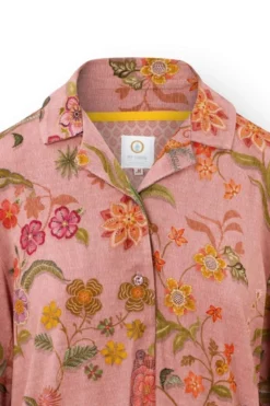 Faye Top Langen Ärmeln Coco Flower Koralle