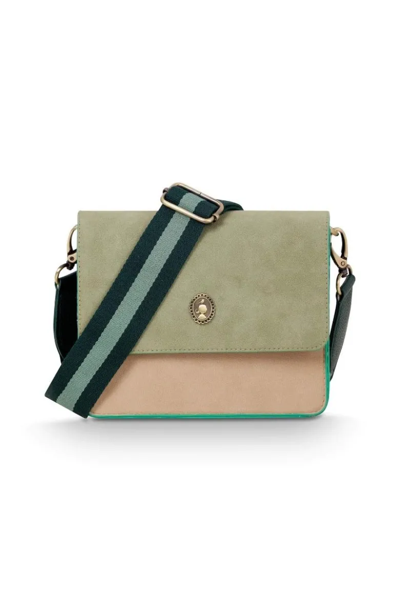 Fenna Schultertasche Klein Uni Grün