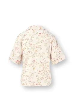 Flora Top Kurze Ärmeln Little Delhi Gebrochen Weiß