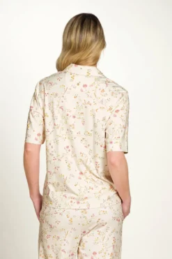 Flora Top Kurze Ärmeln Little Delhi Gebrochen Weiß