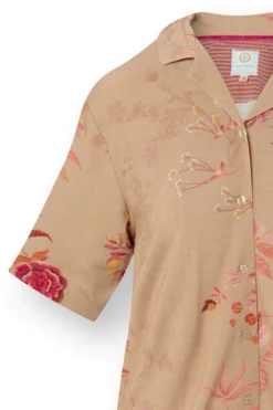 Flora Top Kurze Ärmeln Marigold Rosa