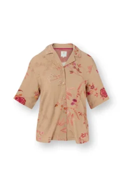 Flora Top Kurze Ärmeln Marigold Rosa