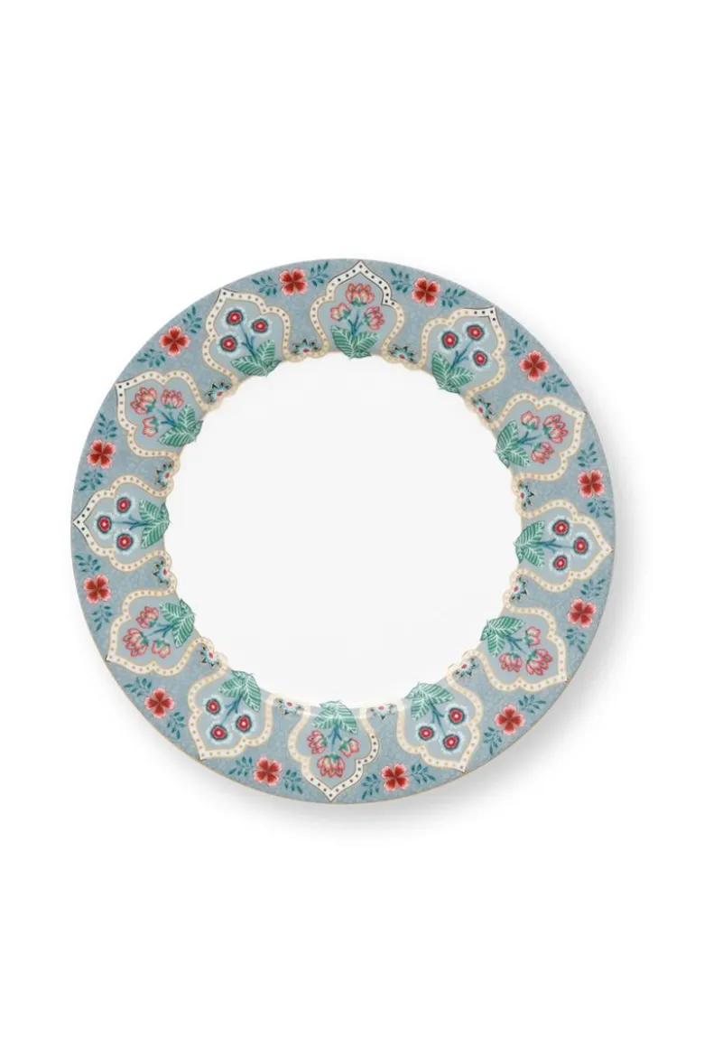 Flower Festival Frühstücksteller Hellblau 21 cm