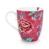 Flower Festival Tasse Gross Dunkelrosa