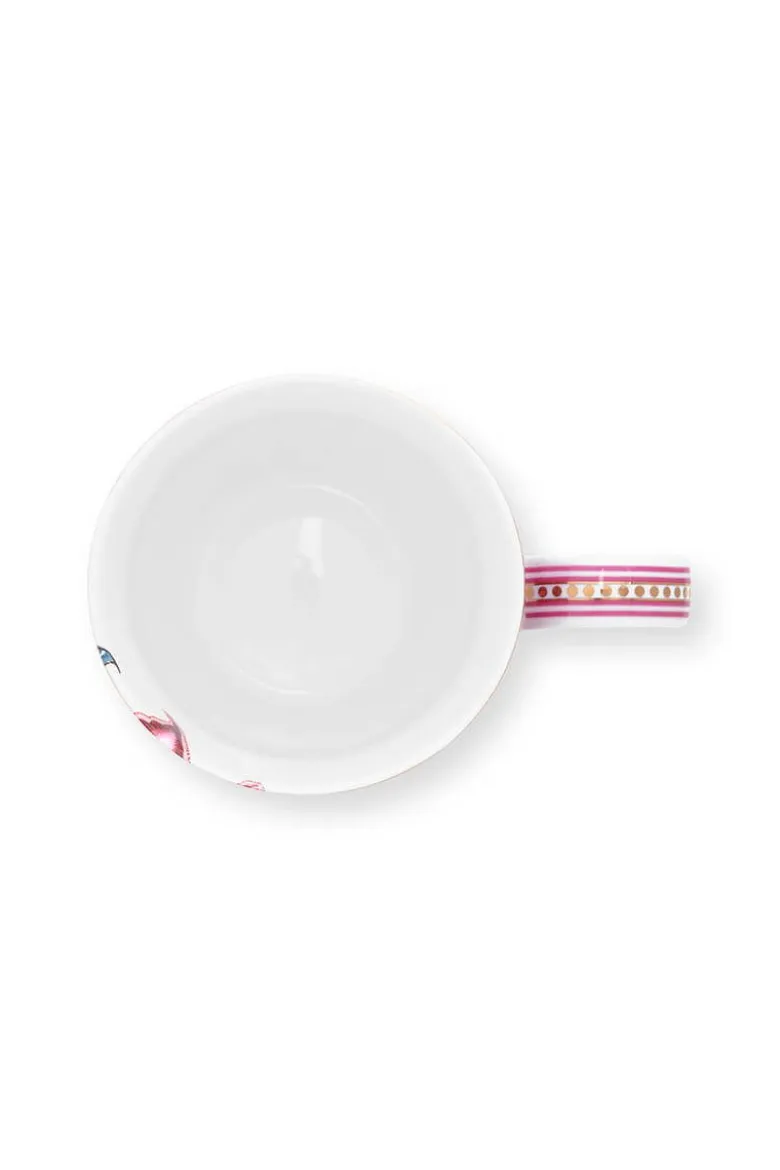 Flower Festival Tasse Gross Dunkelrosa