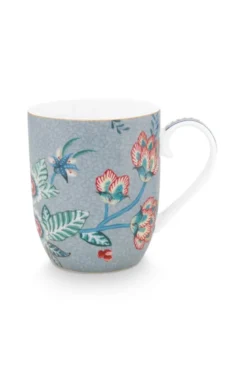 Flower Festival Tasse Klein Hellblau