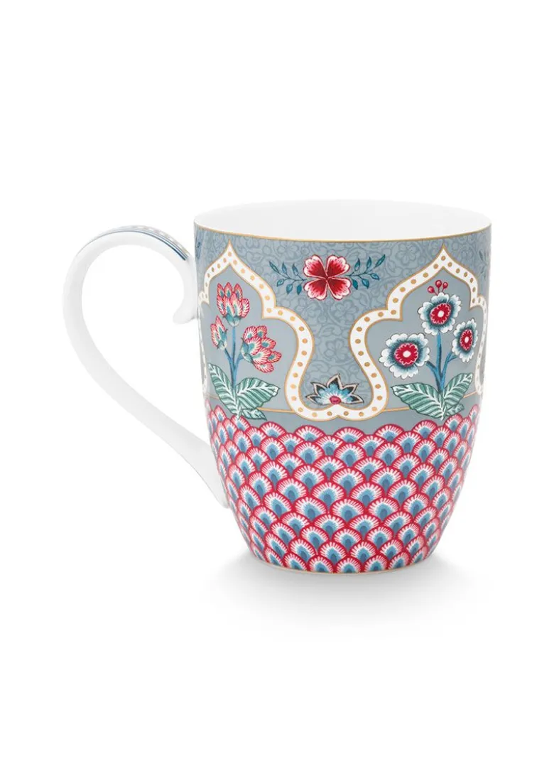 Flower Festival Tasse XL Deco Hellblau