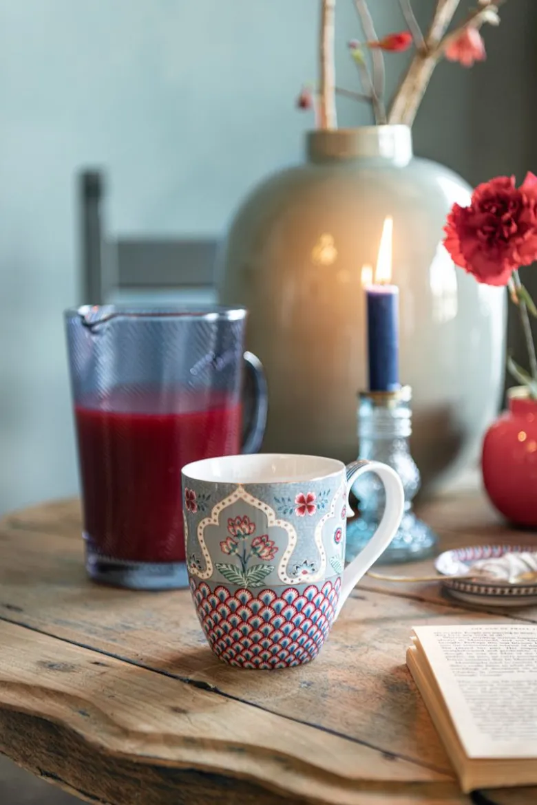 Flower Festival Tasse XL Deco Hellblau