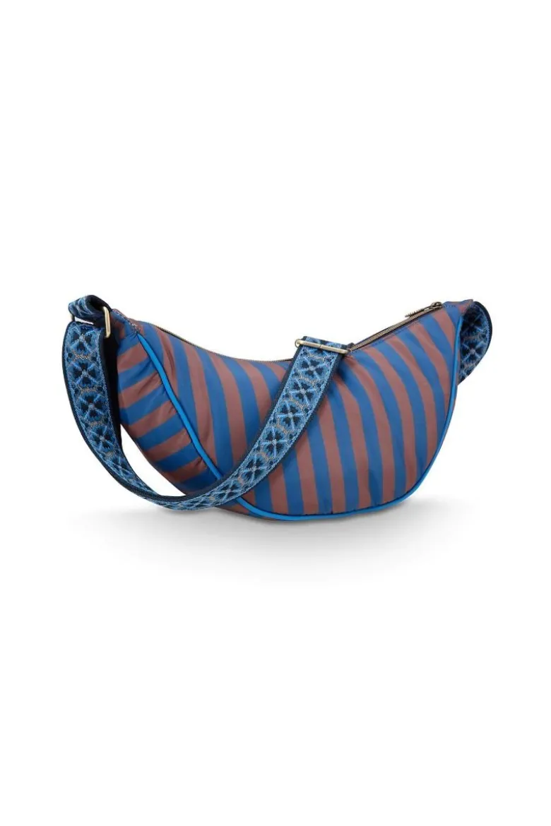 Freya Schultertasche Streifen Blau