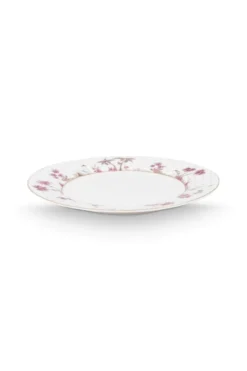 Frühstücksteller Jolie Punkte Gold Rosa 21cm