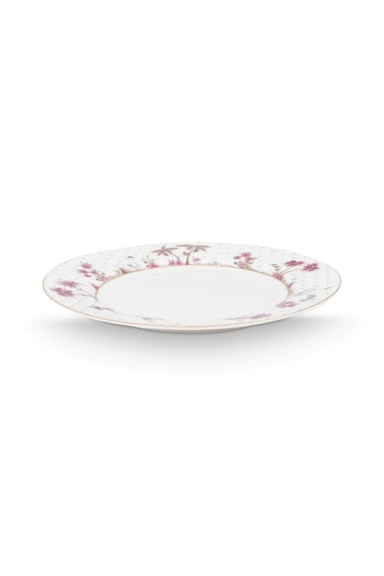 Frühstücksteller Jolie Punkte Gold Rosa 21cm