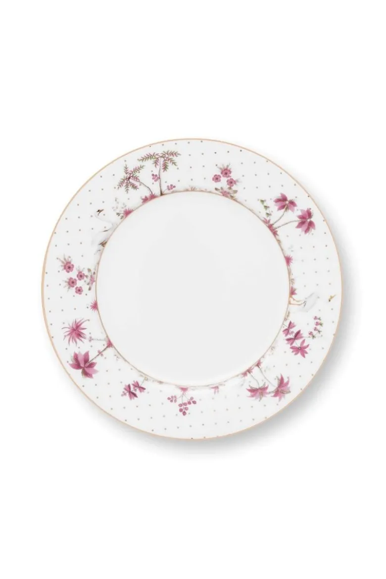 Frühstücksteller Jolie Punkte Gold Rosa 21cm
