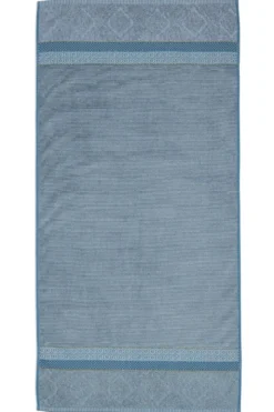 Große Handtuch Soft Zellige Blau/Grau 70x140cm